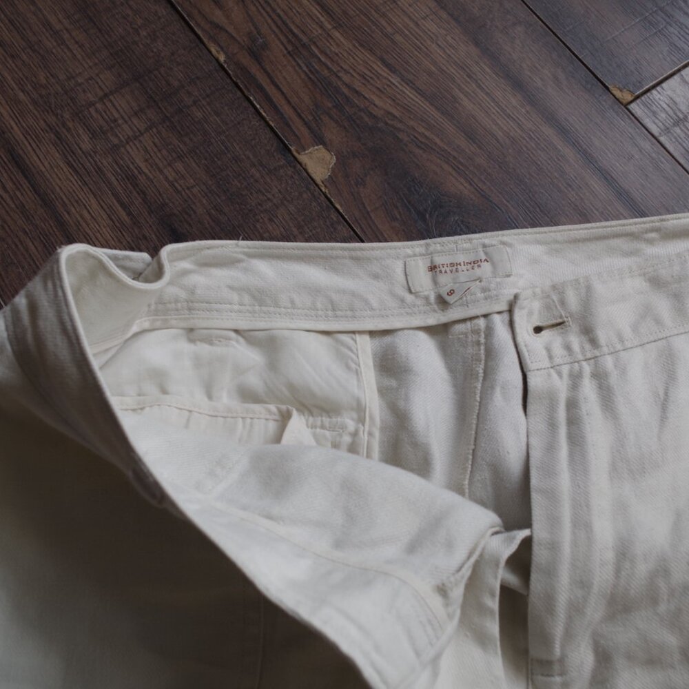 Linen Wide Leg Khaki Ladies Pants - Picture 9 of 9